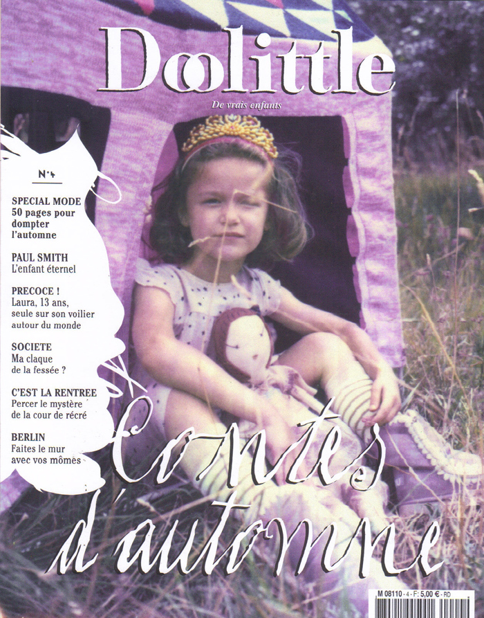 Le magazine Doolittle  a publié un article du Eva Koshka Paris et ses vêtements et accessoires pour enfants et bébés